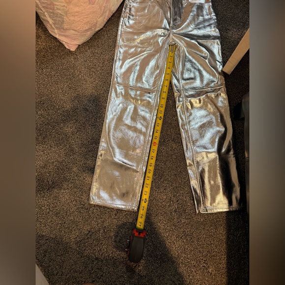 Cheeky Straight silver faux leather jeans - Picture 8 of 8